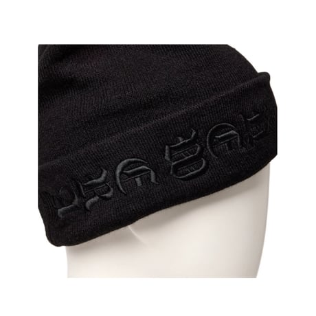 【NEWERA】ベーシック カフニット Big Old English ブラック ブラック