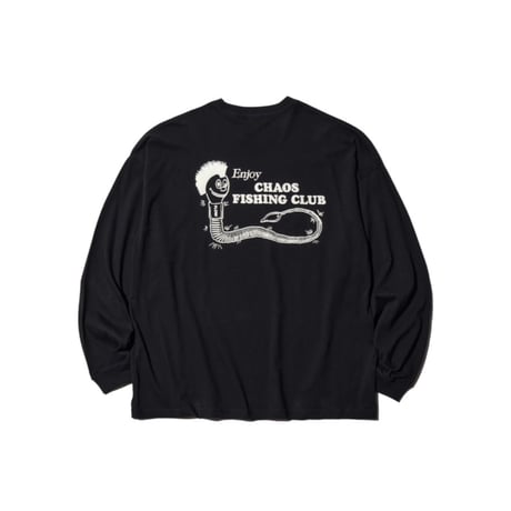 【CHAOS FISHING CLUB】Wormkun T-Shirt L/S BLACK