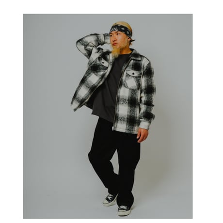 【BIG MIKE】Ombre Zip Quilted Lining Jacket