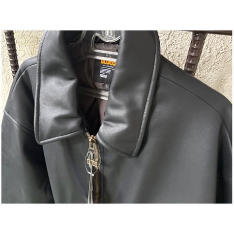 【BLUCO】シンセティックレザー ボンバージャケット
