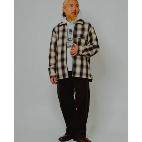 【BIG MIKE】Heavy Flannel Zip Jacket