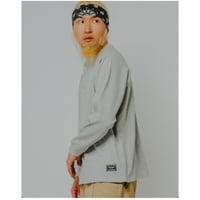【BIG MIKE】Honeycomb Waffle Henry Neck Midweight L/S