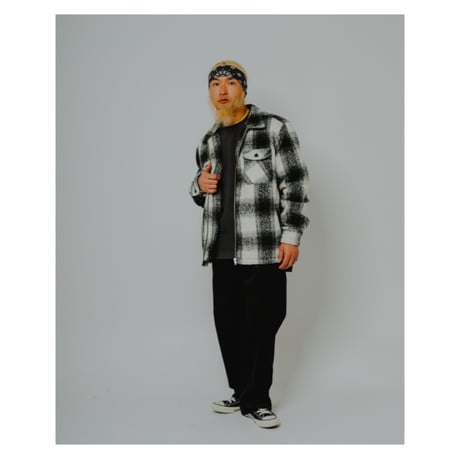 【BIG MIKE】Ombre Zip Quilted Lining Jacket