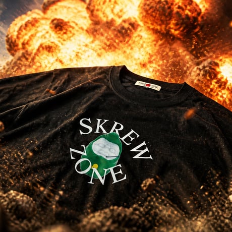 【SKREWZONE】×KUKUTANI ツッパリダルマTシャツ