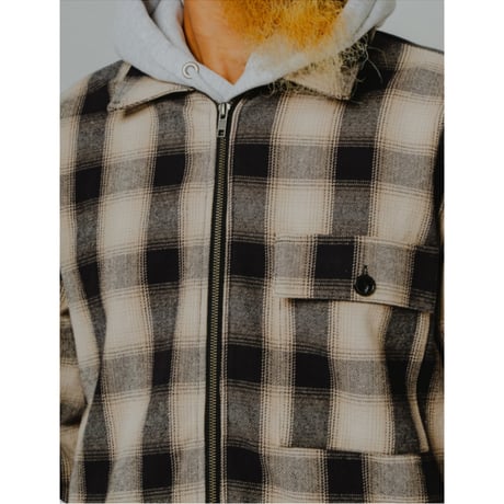 【BIG MIKE】Heavy Flannel Zip Jacket