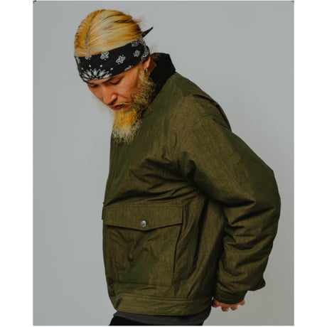 【BIG MIKE】Pigment CN Quilted Lining Short Jacket