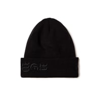 【NEWERA】ベーシック カフニット Big Old English ブラック ブラック