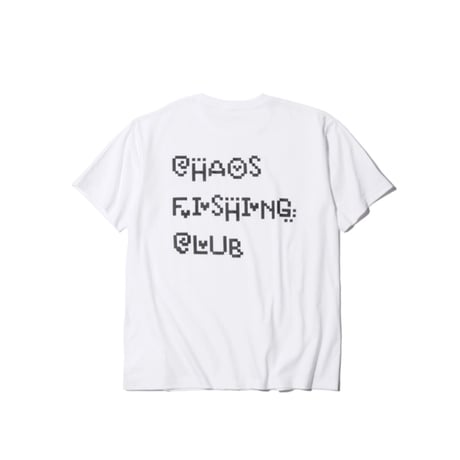 【CHAOS FISHING CLUB】Tamago Crew Neck T-Shirt WHITE