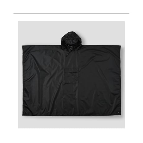 【NC by NO COFEE】パッカブル レインポンチョ BLACK