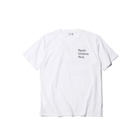 【CHAOS FISHING CLUB】Tamago Crew Neck T-Shirt WHITE