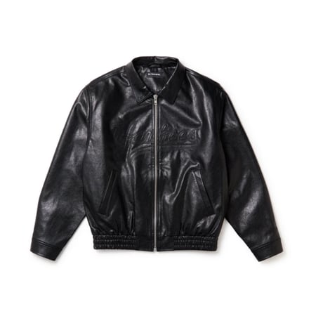 【NEWERA】シンセティックレザー ジャケット ニューヨーク・ヤンキース ブラック