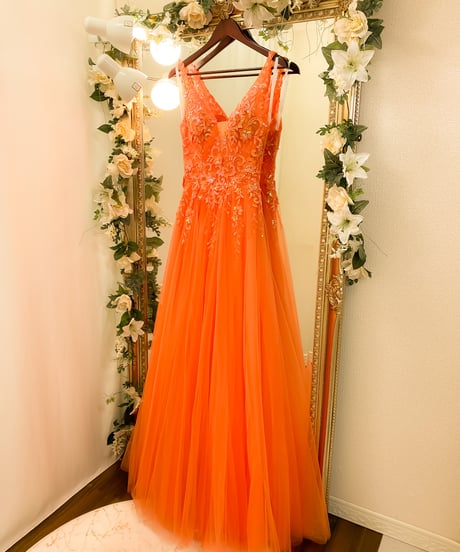 JOVANI Vネックレースボールガウン Mサイズ