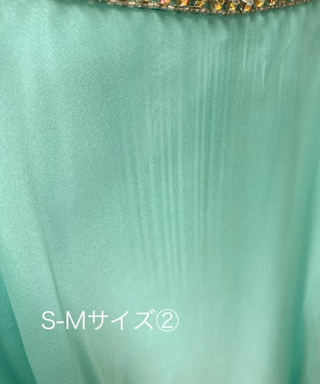 デザインビジュー ベアトップドレス　ミント　S-M、Mサイズ