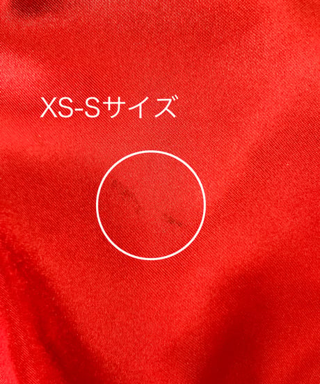 ラッセルレース×シフォン ワンショルダードレス　レッド　XS-S,Mサイズ　追記あり