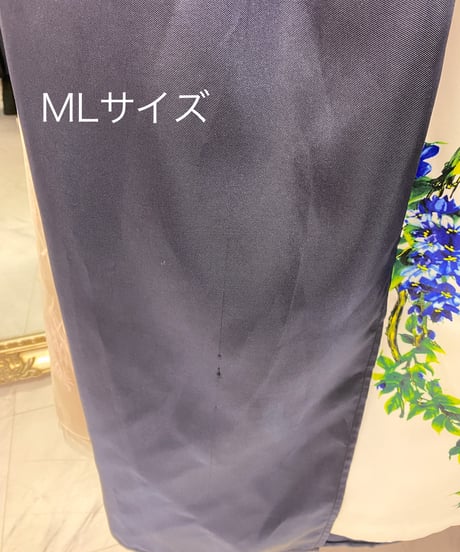 ボタニカル プリント ベアトップドレス　ネイビー　〜S,M,MLサイズ 追記あり
