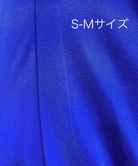 ロングスリーブ ワンショルダー ジャージードレス　ロイヤルブルー　S-M,M-MLサイズ