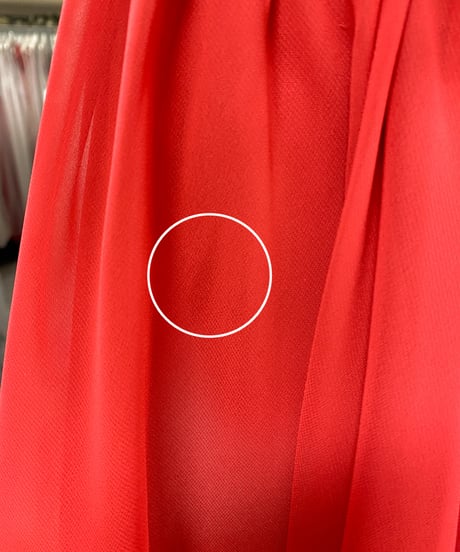 JOVANI ハートシェイプ アップリケベルト Aラインドレス　バーガンディレッド　Mサイズ