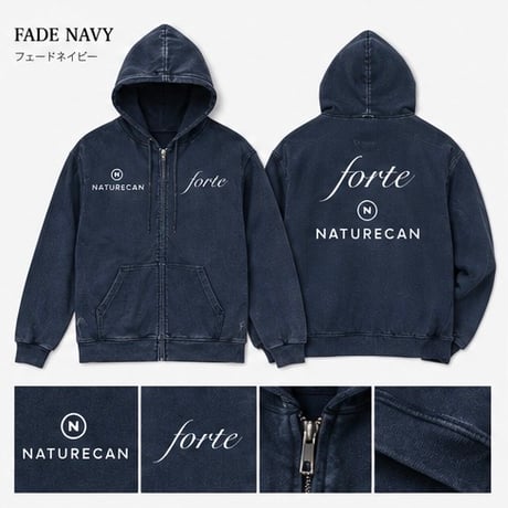 forte×Naturecan  Collaboration Zip Hoodie(2Color)クーポン付き