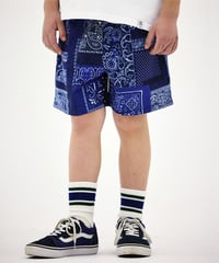 SMOOTHY×BEDWIN Bandana Baker Shorts　 ( ネイビー カラー）スムージー