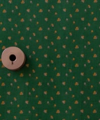 小さな返事 緑色(Green) ハノンオリジナルファブリック 20cm x 50cm