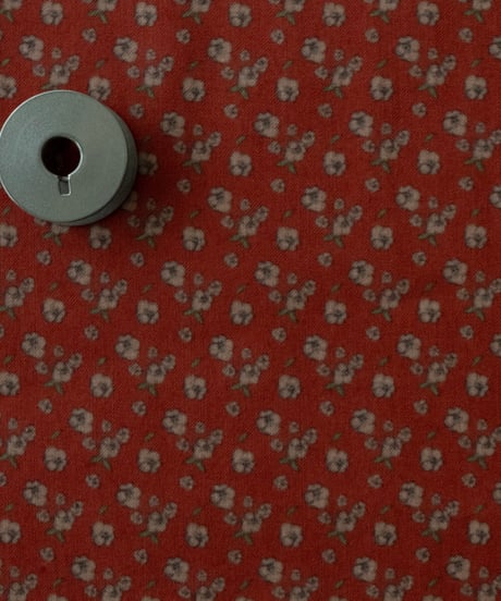 ビオラ 赤色 : ハノンオリジナルファブリック 20cm x 50cm