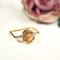 perfume bottle series　ring＜picture agate ＆ rutile quartz＞