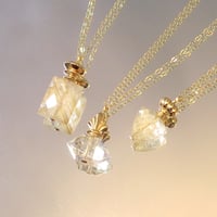 perfume bottle series　necklace ＜rutile quartz＞
