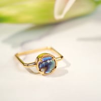 perfume bottle series　ring＜shell & quartz＞