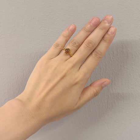 perfume bottle series　ring＜picture agate ＆ rutile quartz＞