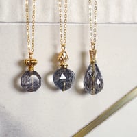 perfume bottle series　necklace ＜tourmaline quartz＞
