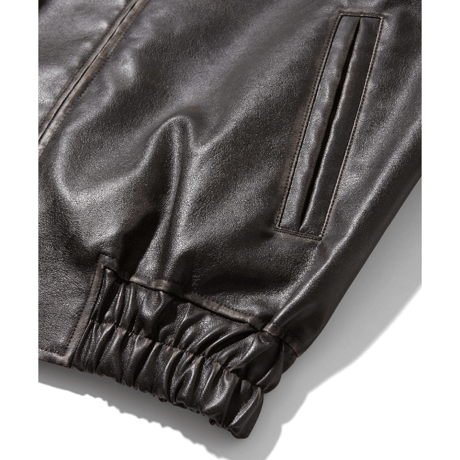X-girl / FAUX LEATHER LOGO PATCH JACKET
