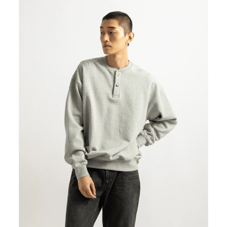 Saturdays NYC / Bowery Henley Neck Sweatshirt