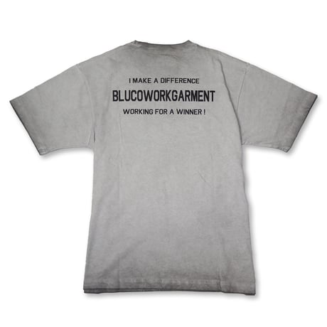 BLUCO(ブルコ) OL-22-057 ピグメントポケットTシャツ -Ticket- 2色(BLACK/GRAY)