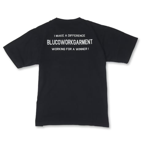 BLUCO(ブルコ) OL-22-057 ピグメントポケットTシャツ -Ticket- 2色(BLACK/GRAY)