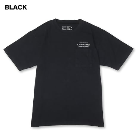 BLUCO(ブルコ) OL-22-057 ピグメントポケットTシャツ -Ticket- 2色(BLACK/GRAY)