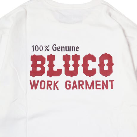BLUCO(ブルコ) OL-12-034 ポケット L/S Tシャツ -BOLT- 3色(BLACK/NAVY/WHITE)