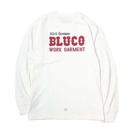 BLUCO(ブルコ) OL-12-034 ポケット L/S Tシャツ -BOLT- 3色(BLACK/NAVY/WHITE)