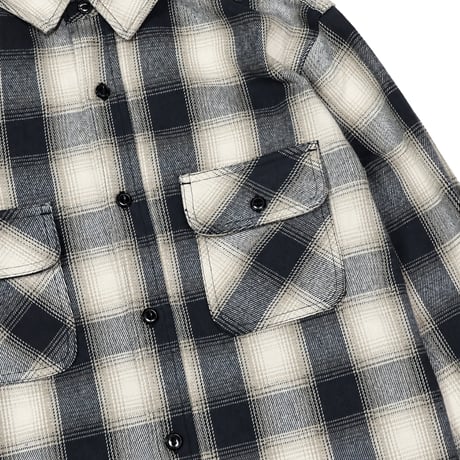 BIG MIKE(ビッグマイク) ヘビーフランネル L/S シャツ BLK×BGE×OFF