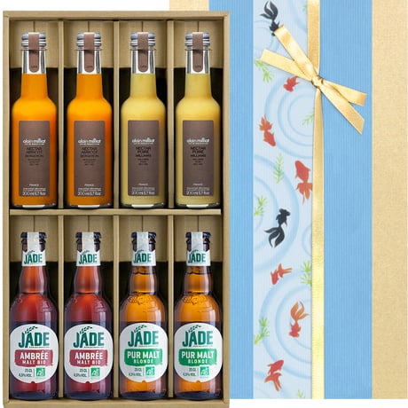 夏ギフト ビール ジュース 詰め合わせ ギフト フランス オーガニック クラフトビール アンバー ブロンド ネクター 洋梨 アプリコット アランミリア 誕生日 プレゼント 熨斗