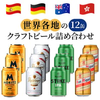 クラフトビール 12本セット ビール ギフト 海外 缶ビール 詰め合わせ ドイツ スペイン ニュージーランド 香港 330ml ホームパーティ BBQ 誕生日 プレゼント 贈り物