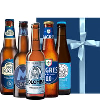 敬老の日 ビール 飲み比べ ギフト ノンアルコール 2本 ビール 3本 ヨーロッパビール ベルギー イタリア フランス ポルトガル スペイン 5本セット