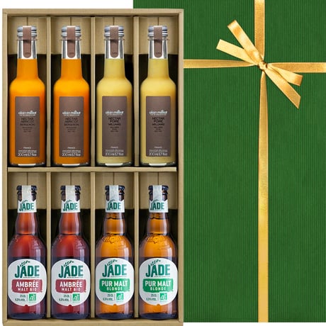 お歳暮 ジュース ビール 詰め合わせ ギフト フランス オーガニック クラフトビール アンバー ブロンド ネクター 洋梨 アプリコット アランミリア 誕生日 プレゼント