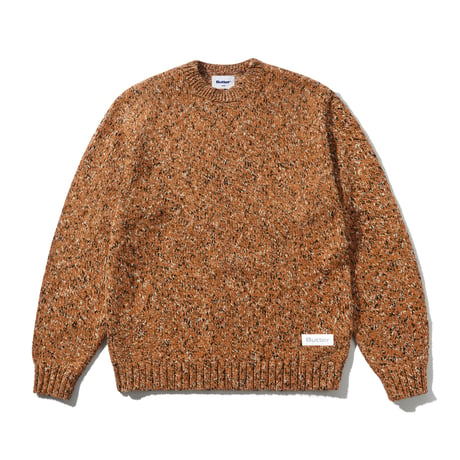 Butter Goods Speckle Knit Sweater - Orange