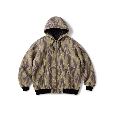 FTC Washed Hooded Work Jacket - Camo