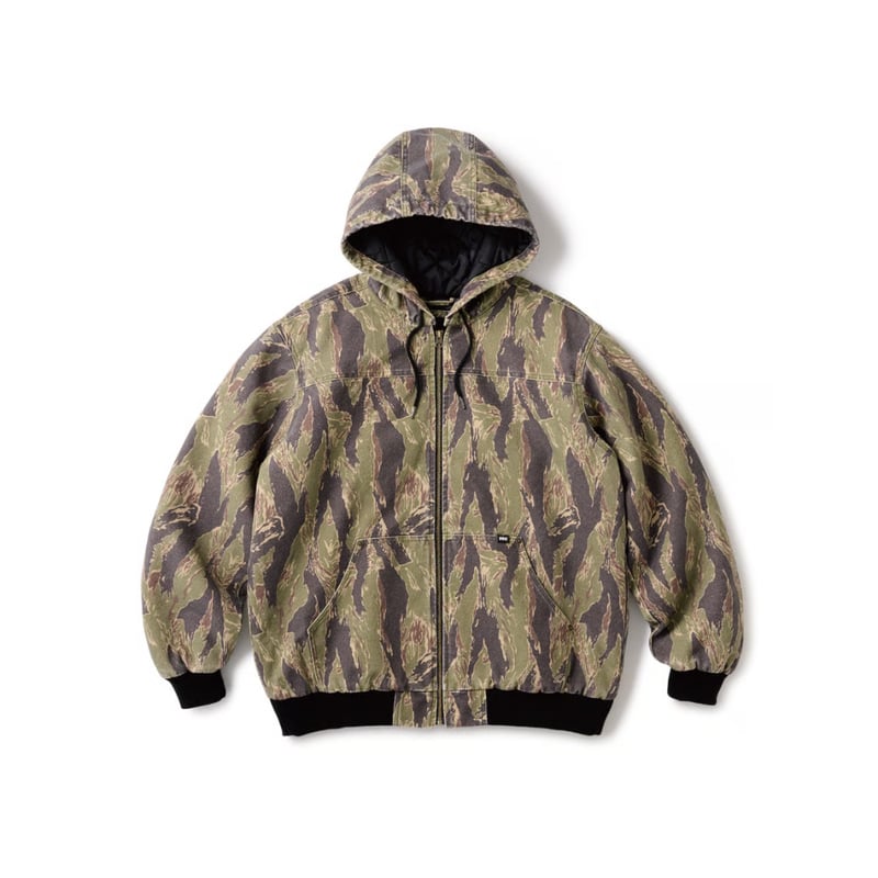 FTC Washed Hooded Work Jacket - Camo | RULEZ
