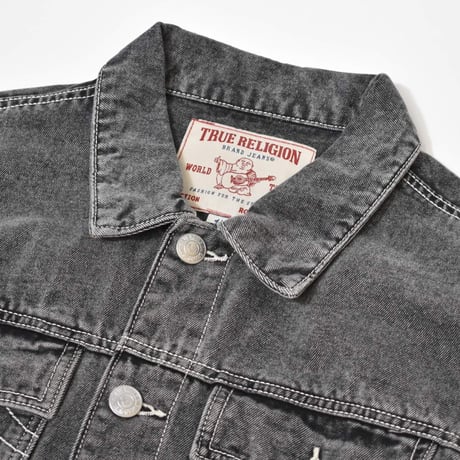 True Religion Jesse SN Trucker Jacket Jacket - Grey Wash