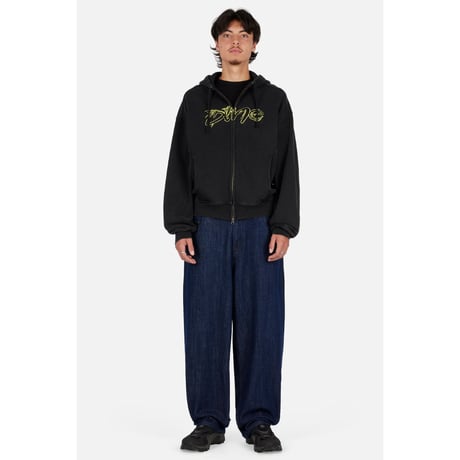 Dime Distressed Terry Zip Hoodie / 全2色