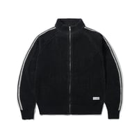Butter Goods Club Zip-Thru Knit - Black