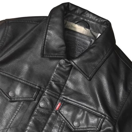 Levi's®︎  PU Leather 2 Chest Pocket Trucker Jacket LM2RU638 / 全2色