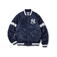 Starter New York Yankees Snap Varsity Jacket - Navy